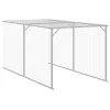 Antracit horganyzott acél tyúkketrec kifutóval 117x405x123 cm