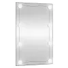 Téglalap alakú üveg falitükör LED fényekkel 50 x 80 cm