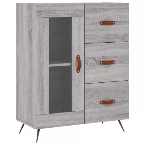Szürke sonoma szerelt fa magasszekrény 69,5 x 34 x 180 cm