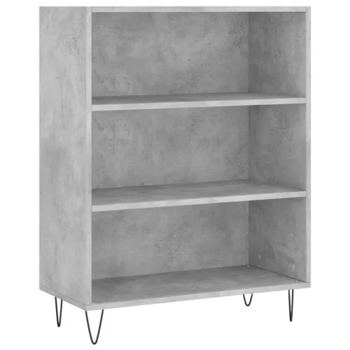 Betonszürke szerelt fa magasszekrény 69,5x32,5x180 cm