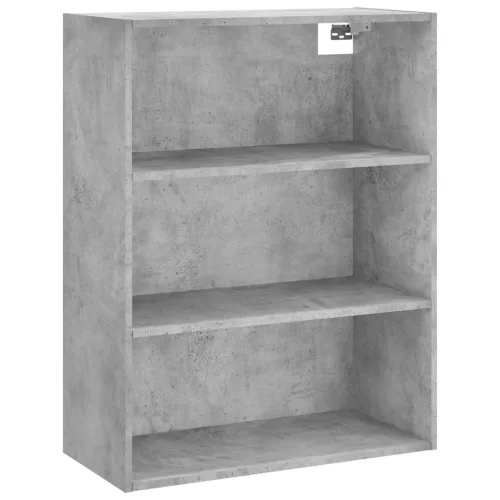 Betonszürke szerelt fa magasszekrény 69,5x32,5x180 cm
