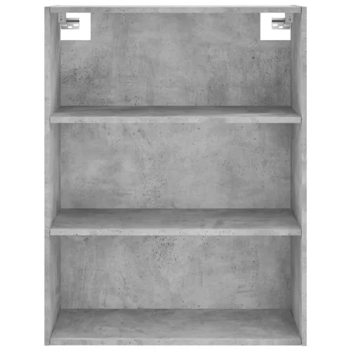 Betonszürke szerelt fa magasszekrény 69,5x32,5x180 cm