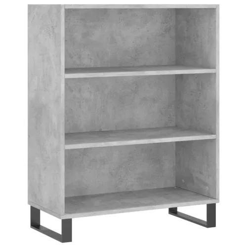 Betonszürke szerelt fa magasszekrény 69,5x32,5x180 cm
