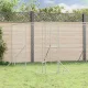 Ezüstszínű kültéri horganyzott acél kutyakennel 8x8x2 m