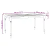 Tömör tíkfa Batavia asztal 150 x 90 x 75 cm