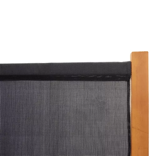 Fekete 5 paneles térelválasztó 350x180 cm