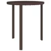 3 db barna polyrattan kisasztal