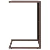 Barna polyrattan C-asztal 40 x 35 x 60 cm