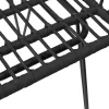 2 db fekete PE rattan karfás kerti szék 56 x 64 x 80 cm