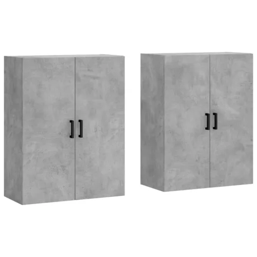 2 db betonszürke faliszekrény 69, x 34 x 90 cm
