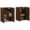 2 db füstös tölgy színű faliszekrény 69,5 x 34 x 90 cm