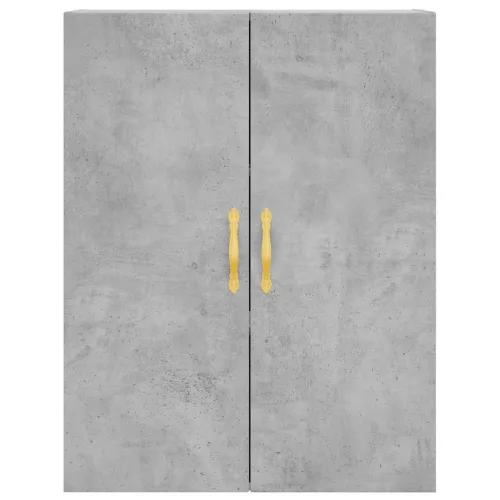 Betonszürke szerelt fa magasszekrény 69,5 x 34 x 180 cm