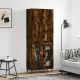 Füstös tölgy színű szerelt fa magasszekrény 69,5 x 34 x 180 cm
