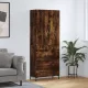 Füstös tölgy színű szerelt fa magasszekrény 69,5 x 34 x 180 cm