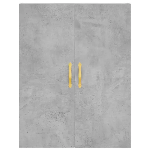 Betonszürke szerelt fa magasszekrény 69,5 x 34 x 180 cm