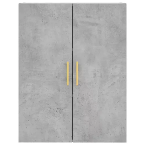 Betonszürke szerelt fa magasszekrény 69,5 x 34 x 180 cm
