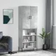 Betonszürke szerelt fa magasszekrény 69,5 x 34 x 180 cm