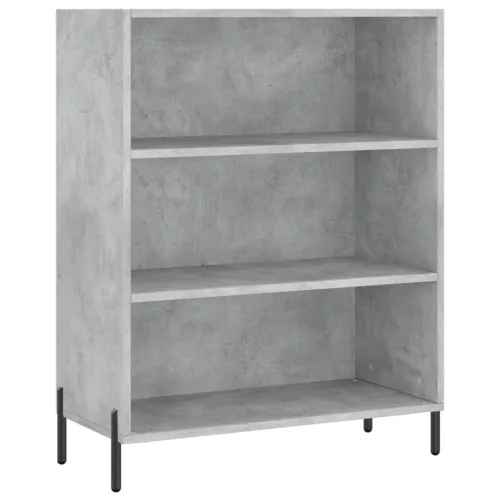 Betonszürke szerelt fa magasszekrény 69,5 x 34 x 180 cm
