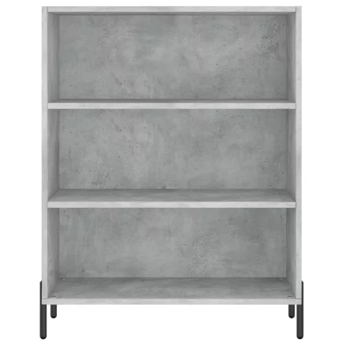 Betonszürke szerelt fa magasszekrény 69,5 x 34 x 180 cm