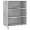 Betonszürke szerelt fa magasszekrény 69,5 x 34 x 180 cm