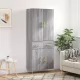 Szürke sonoma szerelt fa magasszekrény 69,5 x 34 x 180 cm