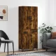 Füstös tölgy színű szerelt fa magasszekrény 69,5 x 34 x 180 cm