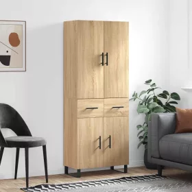 Sonoma tölgy szerelt fa magasszekrény 69,5 x 34 x 180 cm