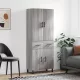 Szürke sonoma szerelt fa magasszekrény 69,5 x 34 x 180 cm