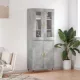 Betonszürke szerelt fa magasszekrény 69,5 x 34 x 180 cm