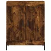 Füstös tölgy színű szerelt fa magasszekrény 69,5 x 34 x 180 cm