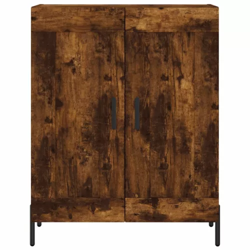 Füstös tölgy színű szerelt fa magasszekrény 69,5 x 34 x 180 cm