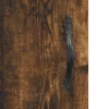 Füstös tölgy színű szerelt fa magasszekrény 69,5 x 34 x 180 cm