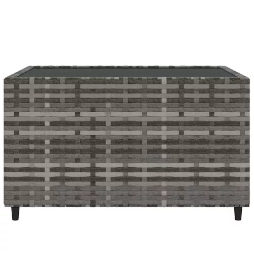 4 részes szürke polyrattan kerti ülőgarnitúra párnákkal