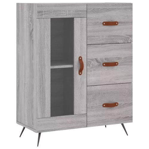 Szürke sonoma szerelt fa magasszekrény 69,5 x 34 x 180 cm