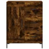 Füstös tölgy színű szerelt fa magasszekrény 69,5 x 34 x 180 cm