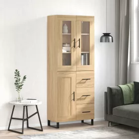 Sonoma tölgy szerelt fa magasszekrény 69,5 x 34 x 180 cm