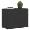 Fekete polyrattan kerti tárolószekrény 100 x 55,5 x 80 cm