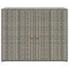 Szürke polyrattan kerti tárolószekrény 100 x 55,5 x 80 cm