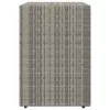 Szürke polyrattan kerti tárolószekrény 100 x 55,5 x 80 cm
