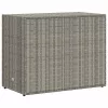 Szürke polyrattan kerti tárolószekrény 100 x 55,5 x 80 cm
