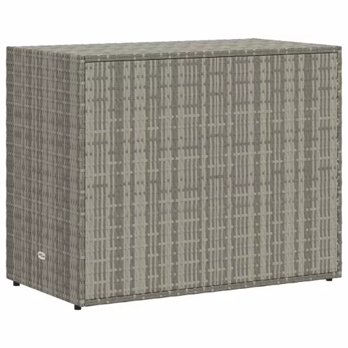 Szürke polyrattan kerti tárolószekrény 100 x 55,5 x 80 cm
