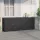 Fekete polyrattan kerti tárolószekrény 198 x 55,5 x 80 cm