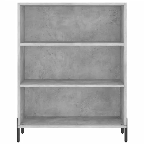 Betonszürke szerelt fa magasszekrény 69,5 x 34 x 180 cm