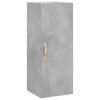 Betonszürke szerelt fa magasszekrény 34,5x34x180 cm