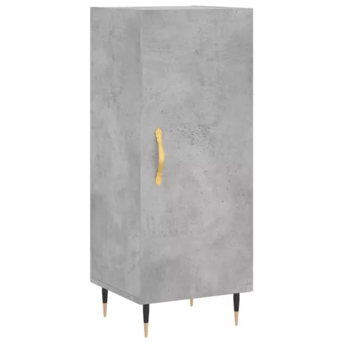 Betonszürke szerelt fa magasszekrény 34,5x34x180 cm