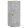 Betonszürke szerelt fa magasszekrény 34,5x34x180 cm