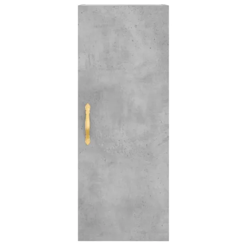 Betonszürke szerelt fa magasszekrény 34,5x34x180 cm