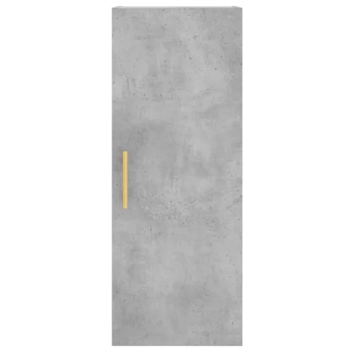 Betonszürke szerelt fa magasszekrény 34,5x34x180 cm