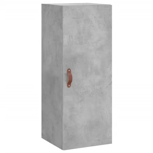 Betonszürke szerelt fa magasszekrény 34,5x34x180 cm