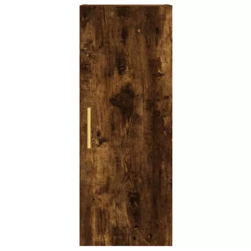 Füstös tölgy színű szerelt fa magasszekrény 34,5x34x180 cm